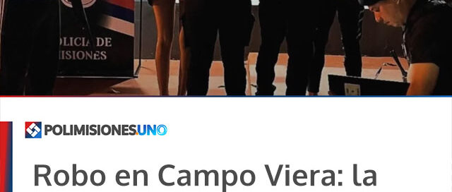 Robo en Campo Viera: la policía recuperó los objetos sustraídos y detuvo a una pareja