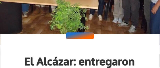 El Alcázar: entregaron plantines de árboles nativos a productores y emprendedores turísticos