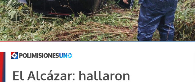 El Alcázar: hallaron un vehículo volcado, modificado para contrabando y con pedido de secuestro por robo